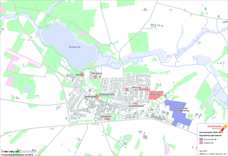 Billede der viser udvikling Ejstrupholm