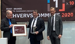 Borgmester Ib Lauritsen overrækkes pris for førstepladsen i Dansk Industris undersøgelse af Lokalt Erhvervsklima 2020 Borgmester Ib Lauritsen overrækkes pris for førstepladsen i Dansk Industris undersøgelse af Lokalt Erhvervsklima 2020